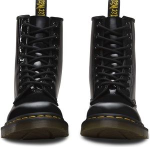 Dr. Martens Womens 1460 Patent Leather Combat Boot